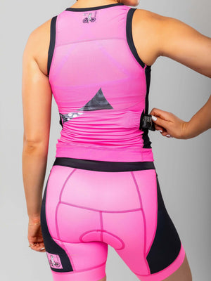 Women's sleeveless triathlon top