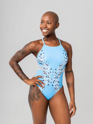 Women's one piece training swimsuit