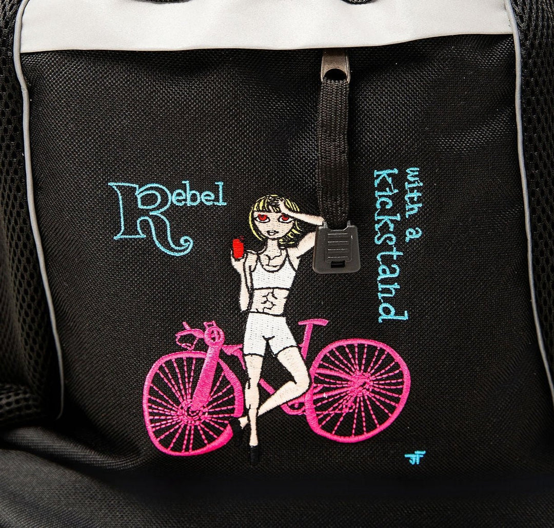 Triathlon backpack with wet and dry gear storage compartments