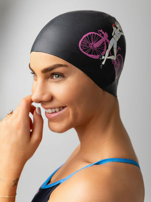 Triathlon swim cap