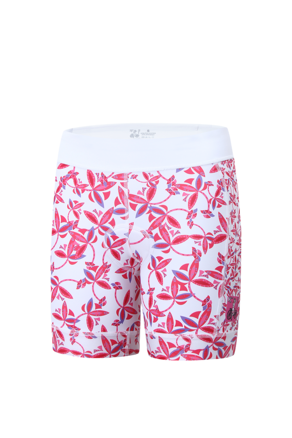 Pink Flower Tri Short