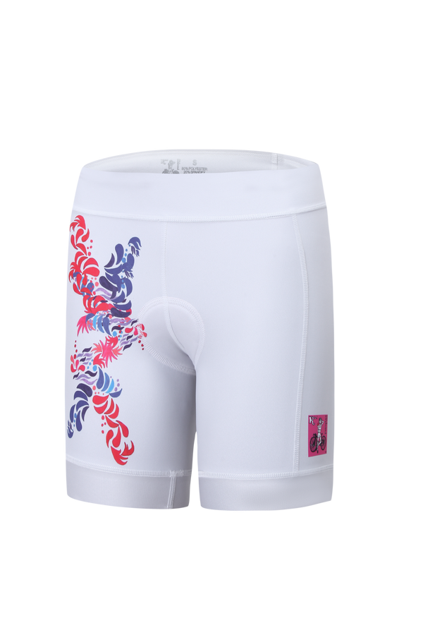 White Flower Tri Short