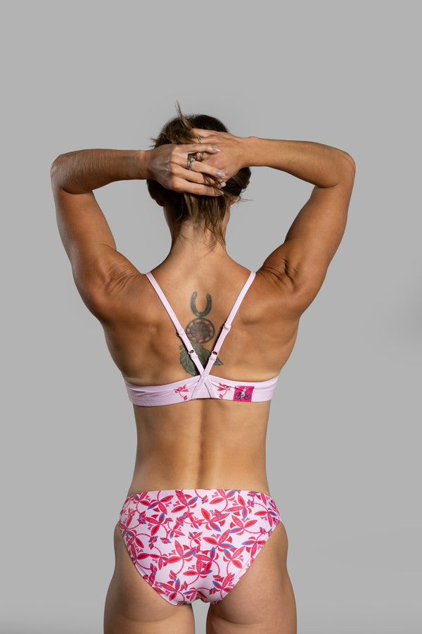 Pink Performance Bikini Top