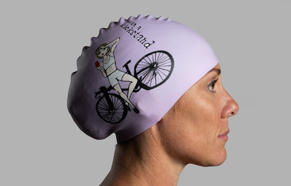 Purple Pro Silicone Swim Cap
